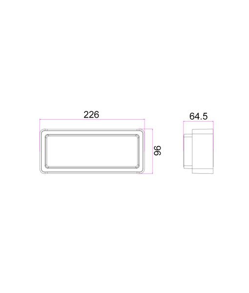 HEKA LED Exterior Wall Light White 13W 3000K IP65 - HEKA2